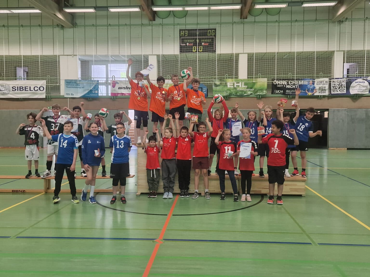 U12-Team der SG U.N.S. Rheinhessen „Volleys“ gewinnt in Ransbach-Baumbach Rheinland-Pfalz-Meisterschaft